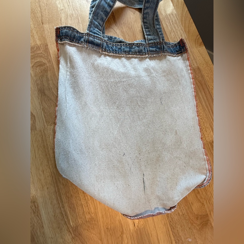 Vintage Denim Tote Bag - Blue - Picture 6 of 10
